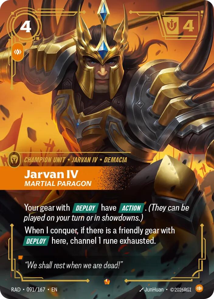 Jarvan IV, Martial Paragon (091/167) [Radiance]