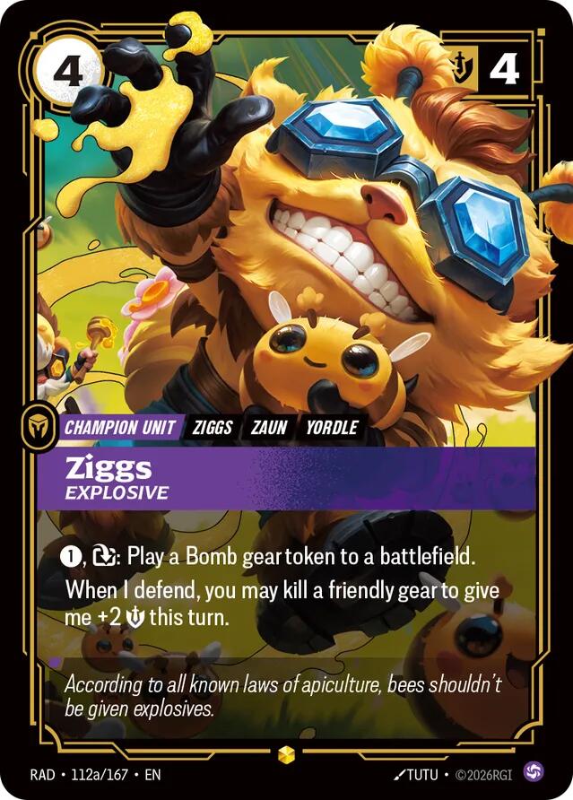 Ziggs, Explosive (Alternate Art) (112a/167) [Radiance]