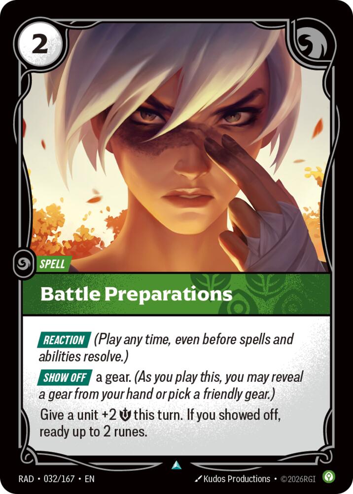 Battle Preparations (032/167) [Radiance]