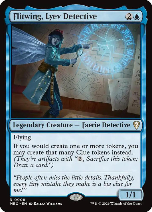 Flitwing, Lyev Detective (8) [Mystery Booster Commander Edition]