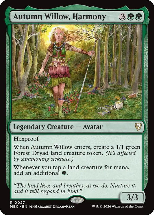 Autumn Willow, Harmony (27) [Mystery Booster Commander Edition]