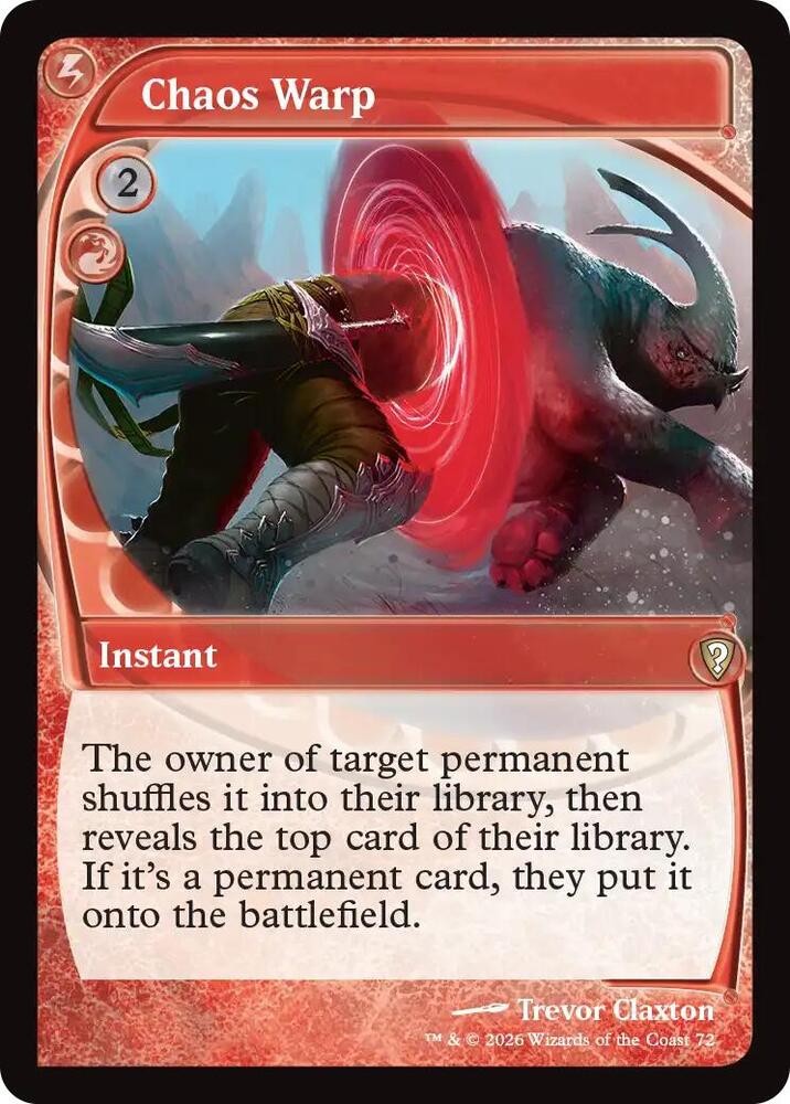 Chaos Warp (Future Sight) (72) [Mystery Booster Commander Edition]