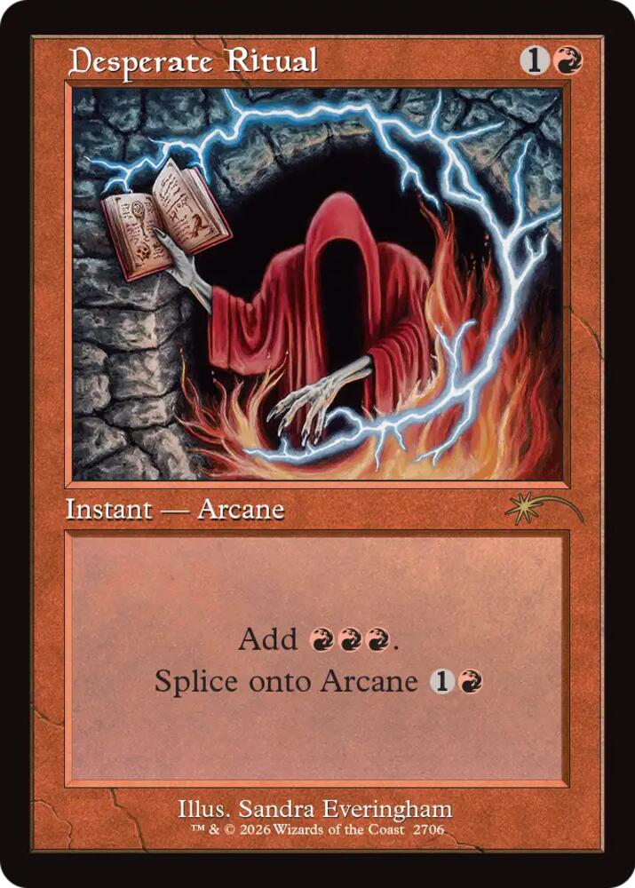 Desperate Ritual (2706) (Retro Frame) [Secret Lair Drop]