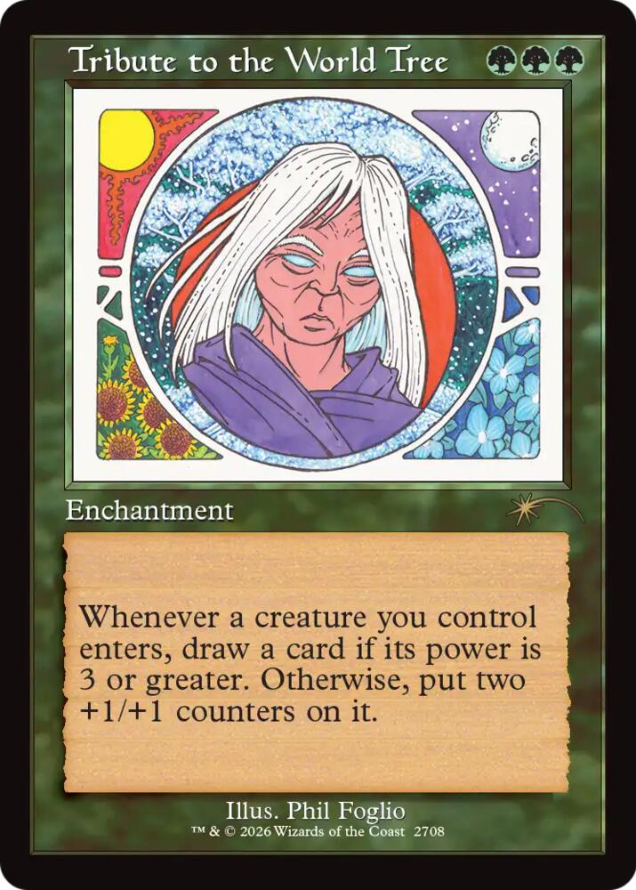 Tribute to the World Tree (Retro Frame) (2708) [Secret Lair Drop]
