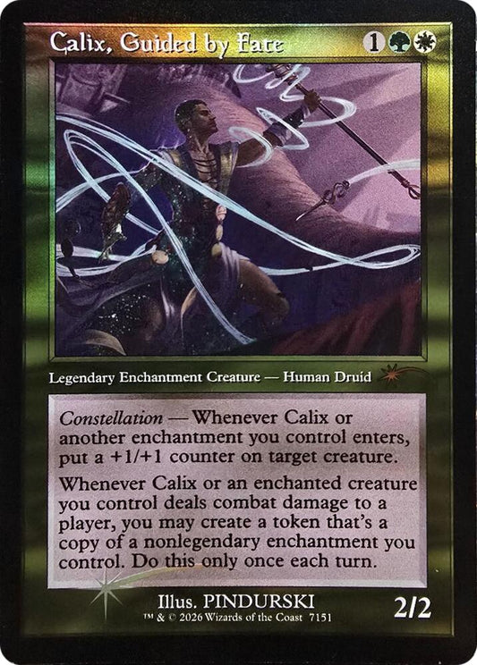 Calix, Guided by Fate (Retro Frame) (7151) [Secret Lair Drop]