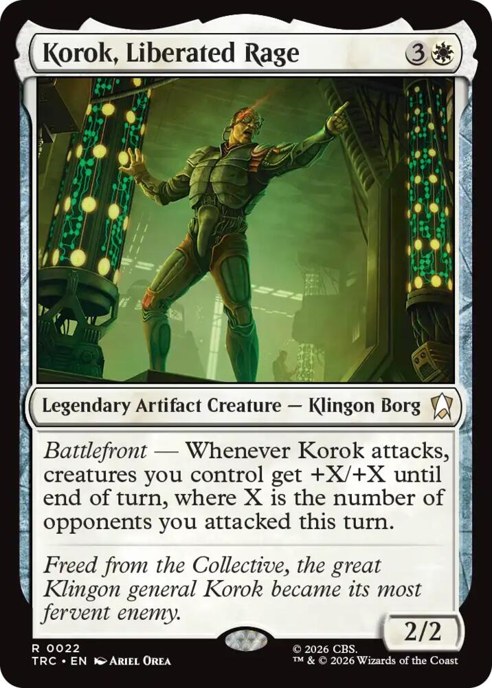 Korok, Liberated Rage (Surge Foil) (22) [Star Trek Commander]