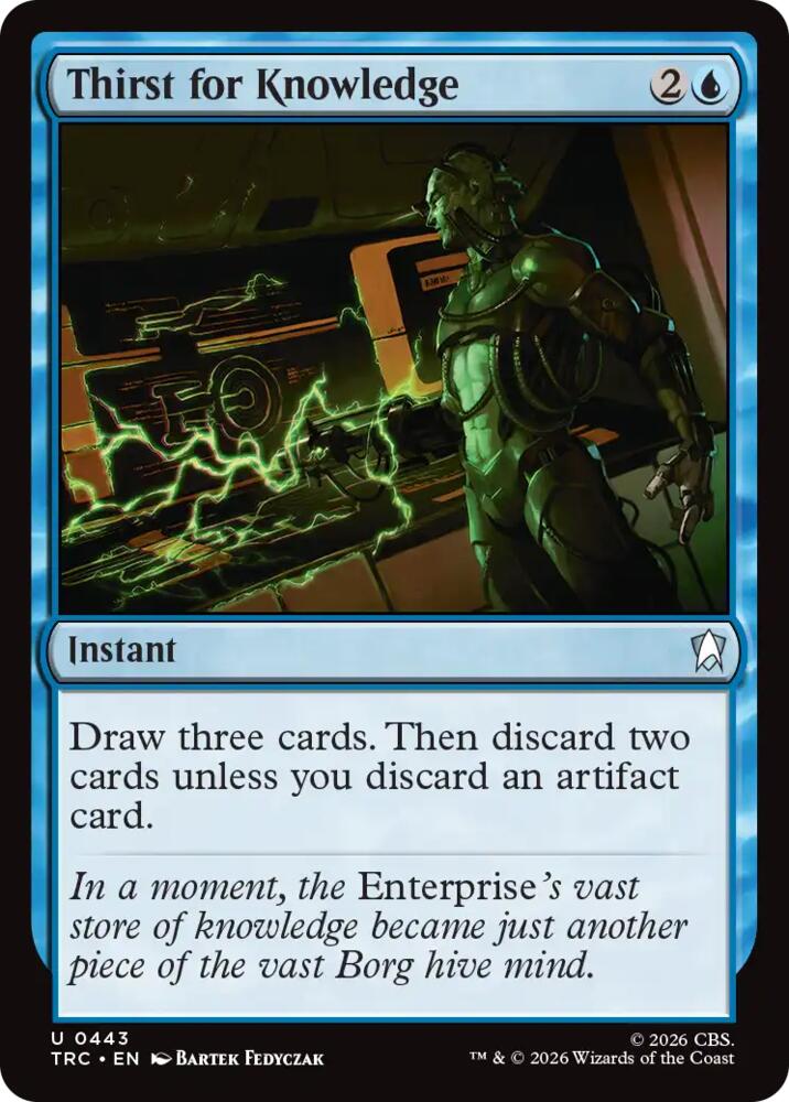 Thirst for Knowledge (Surge Foil) (443) [Star Trek Commander]