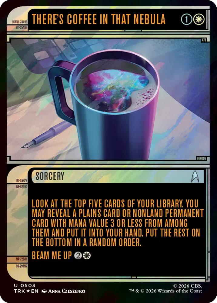 There's Coffee in that Nebula (Showcase) (Surge Foil) (503) [Star Trek]