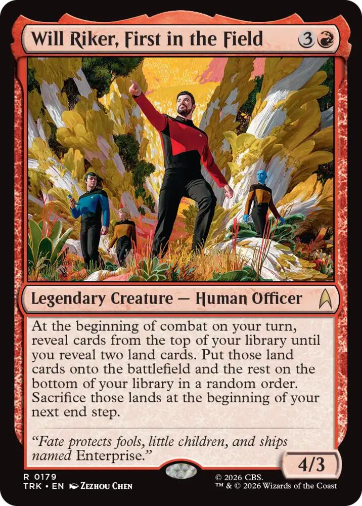 Will Riker, First in the Field (179) [Star Trek]