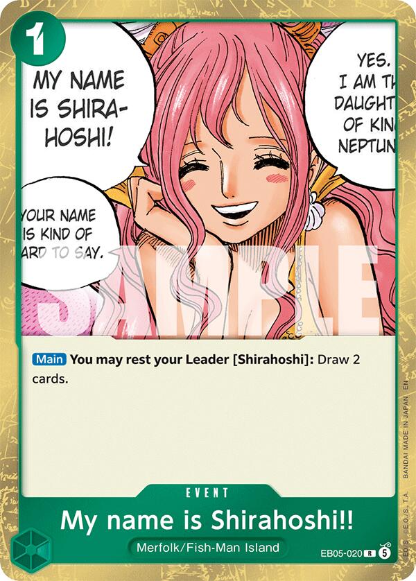 My name is Shirahoshi!! (EB05-020) [Extra Booster: One Piece Heroines Edition Vol. 2]