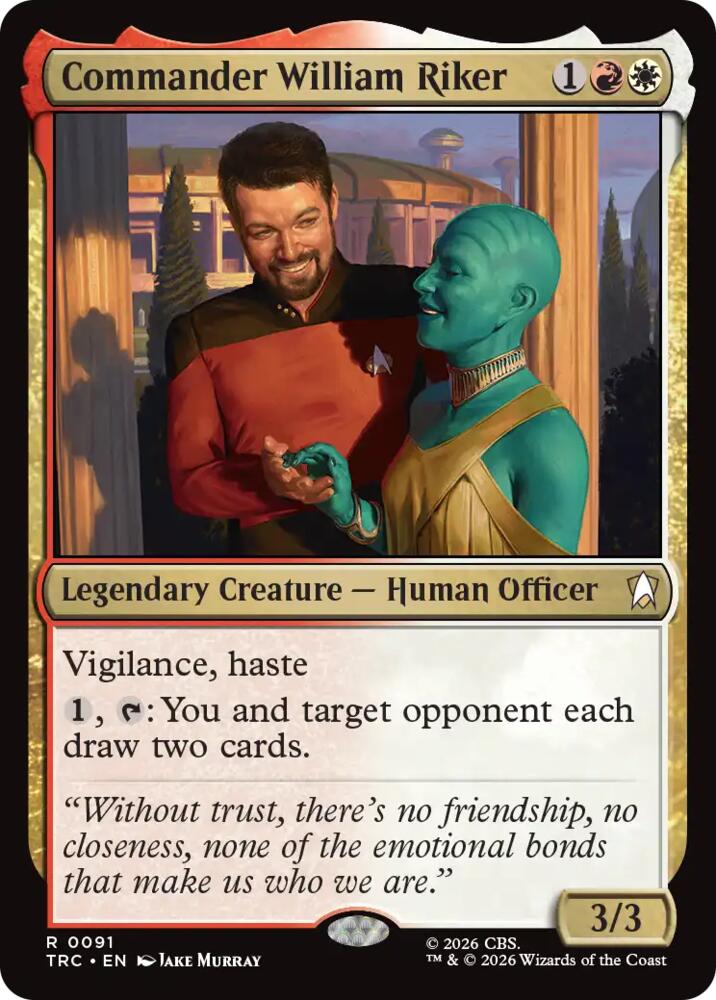 Commander William Riker (Surge Foil) (91) [Star Trek Commander]
