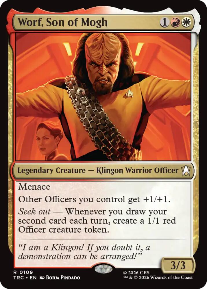 Worf, Son of Mogh (Surge Foil) (109) [Star Trek Commander]
