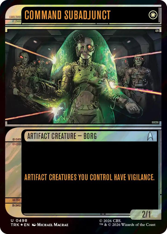 Command Subadjunct (Showcase) (Surge Foil) (498) [Star Trek]