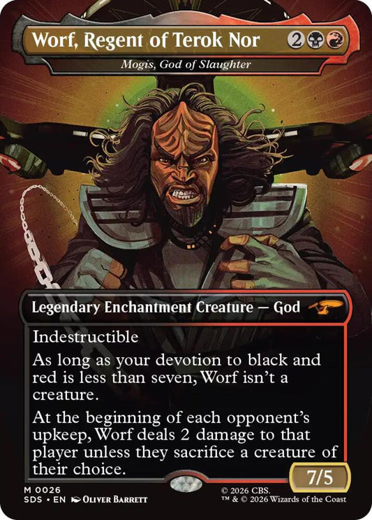 Worf, Regent of Terok Nor - Mogis, God of Slaughter (Borderless) (26) [Star Trek: Stardates]