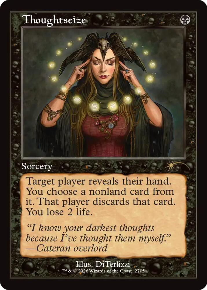 Thoughtseize (2705) (Retro Frame) [Secret Lair Drop]
