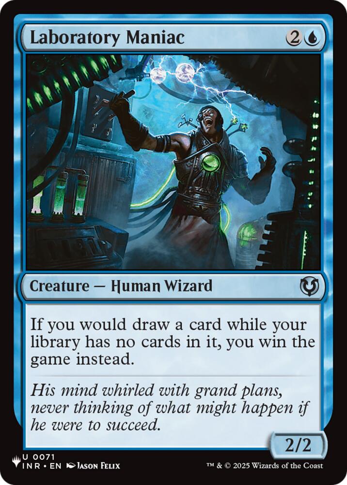Laboratory Maniac (INR) (71) [The List]
