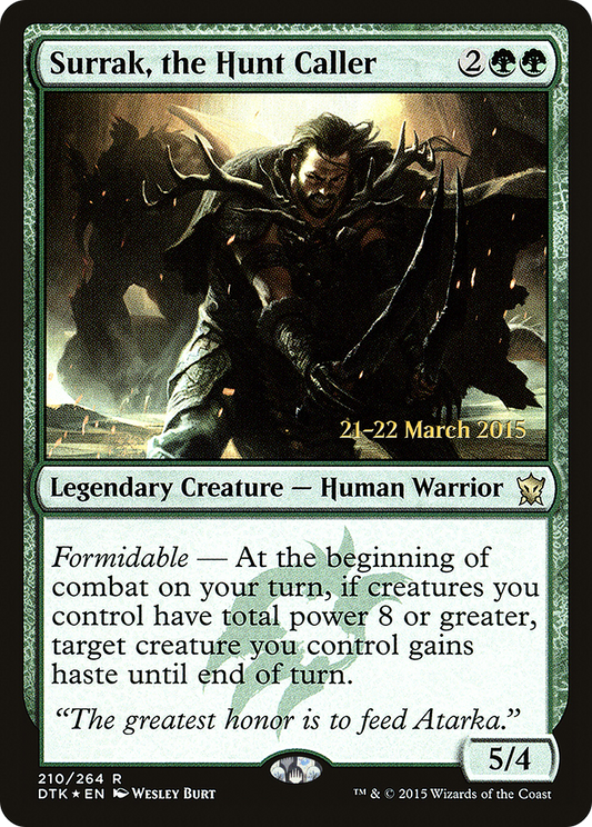 Surrak, the Hunt Caller  [Dragons of Tarkir Prerelease Promos]