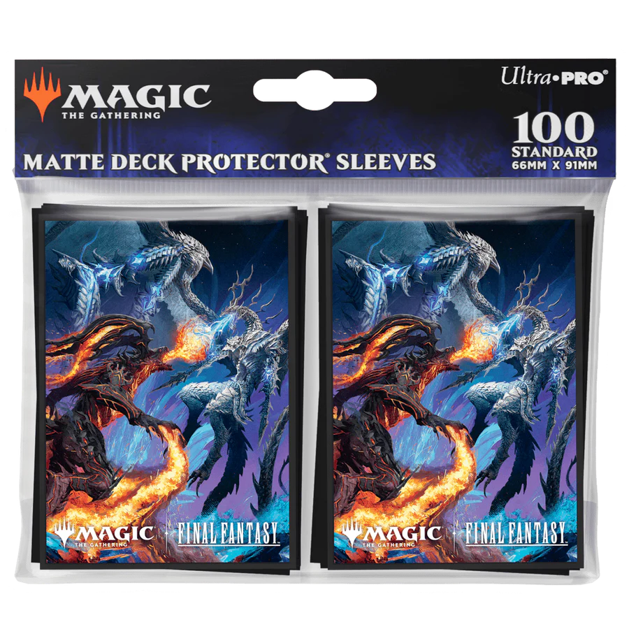 Ultra-Pro Deck Protector Sleeves Pro-Matte 100ct MTG Final Fantasy  (66mm x 91mm)