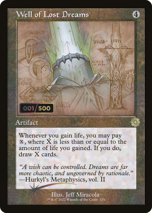 Well of Lost Dreams (Retro Schematic) (Serial Numbered) [The Brothers' War Retro Artifacts]