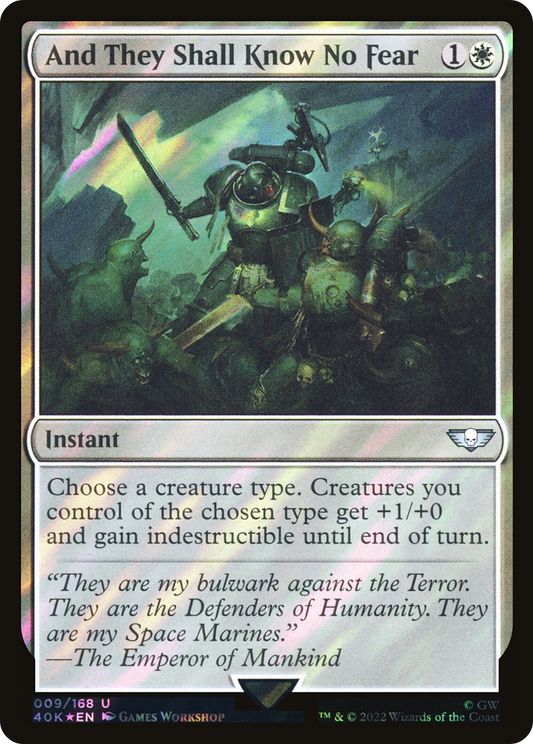 And They Shall Know No Fear (Surge Foil) [Universes Beyond: Warhammer 40,000]