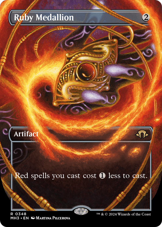 Ruby Medallion (Borderless) (MH3-348) - Modern Horizons 3 (Borderless) Foil