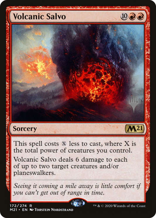 Volcanic Salvo (PPM21-172P) - Core Set 2021 Promos Foil