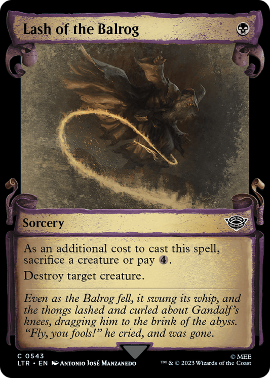 Lash of the Balrog (LTR-543) - The Lord of the Rings: Tales of Middle-earth: (Showcase)