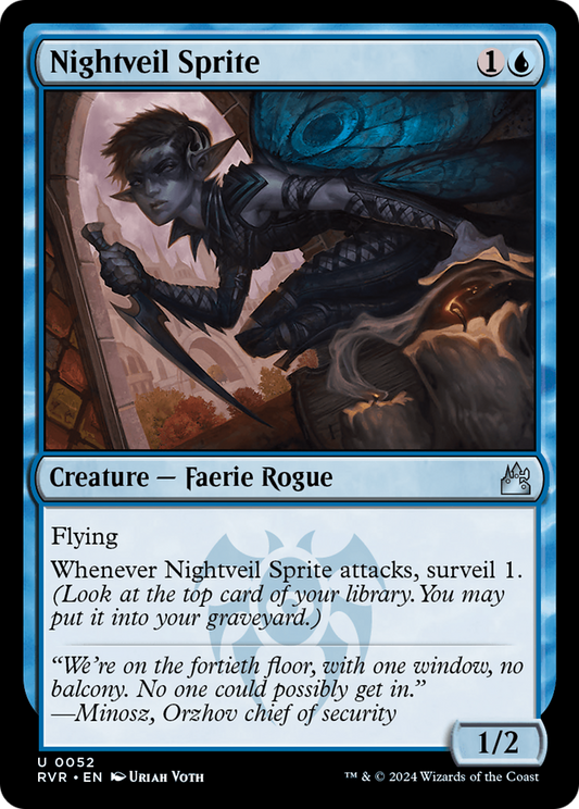Nightveil Sprite (RVR-052) - Ravnica Remastered Foil