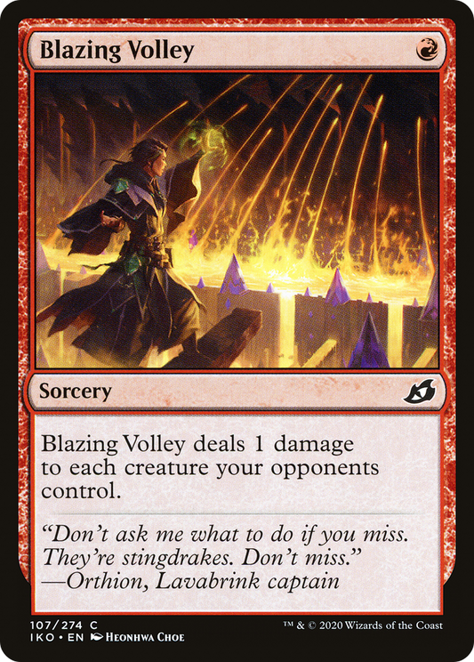 Blazing Volley [Ikoria: Lair of Behemoths]