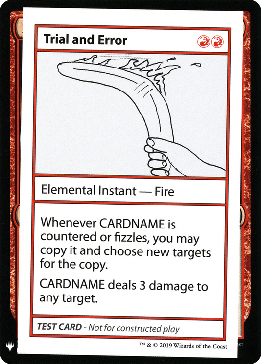 Trial and Error [Mystery Booster Playtest Cards]