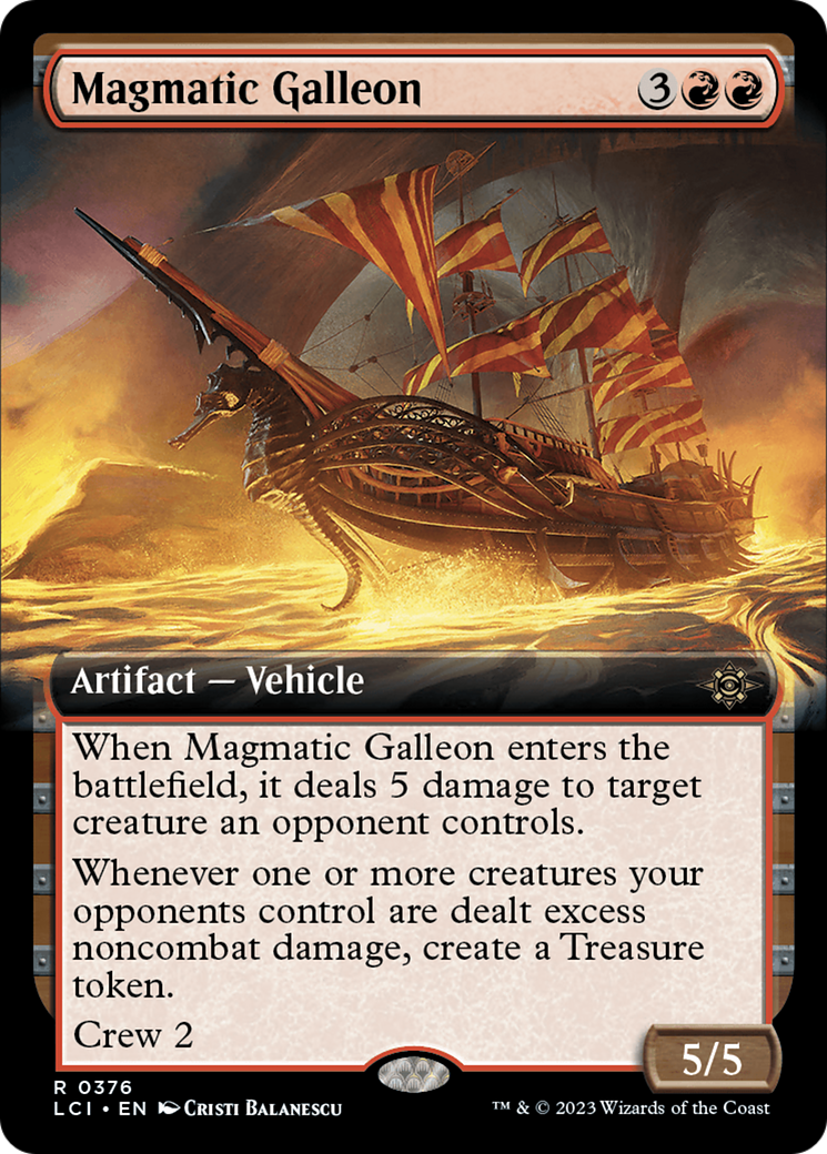 Magmatic Galleon (LCI-376) - The Lost Caverns of Ixalan: (Extended Art) Foil