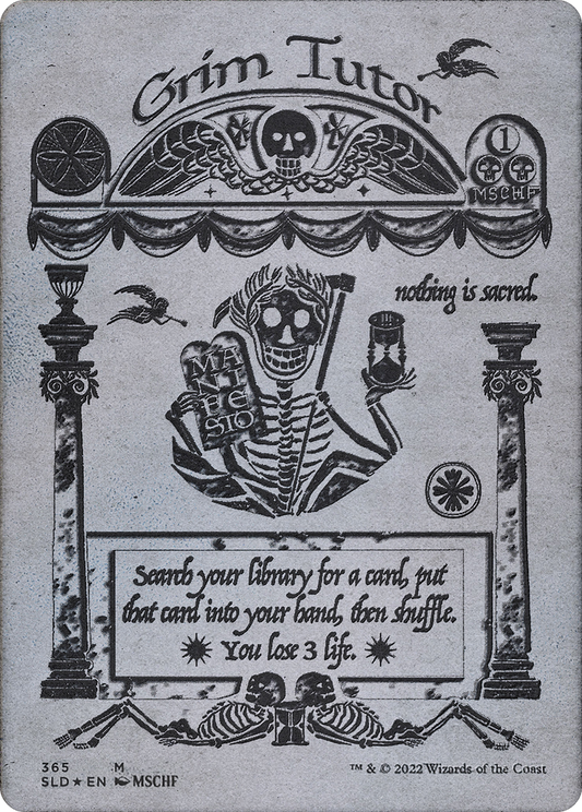 Grim Tutor (Borderless) (Foil Etched) [Secret Lair Drop Series]