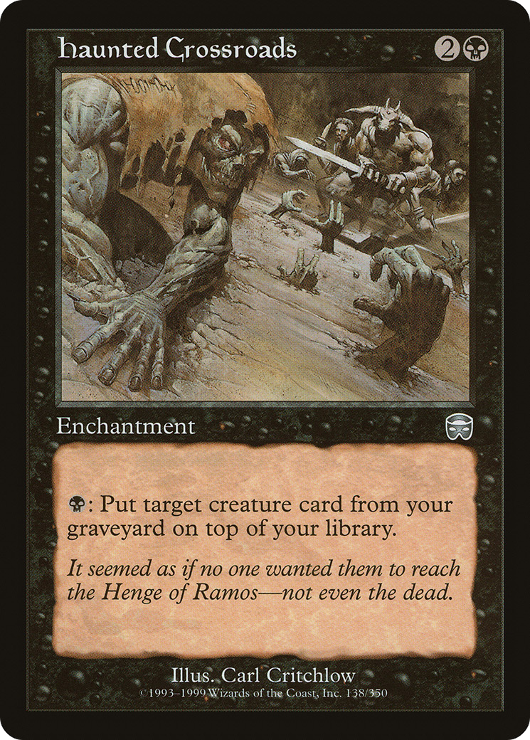 Haunted Crossroads (MMQ-138) - Mercadian Masques Foil