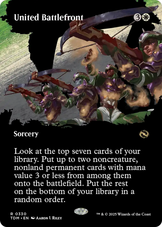 United Battlefront (TDM-330) - Tarkir: Dragonstorm: (Showcase) (Borderless)