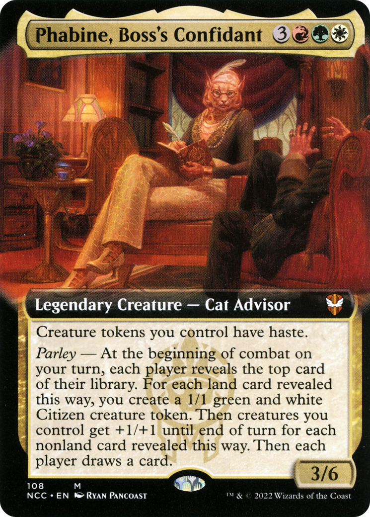 Phabine, Boss's Confidant (Extended Art) [Streets of New Capenna Commander]
