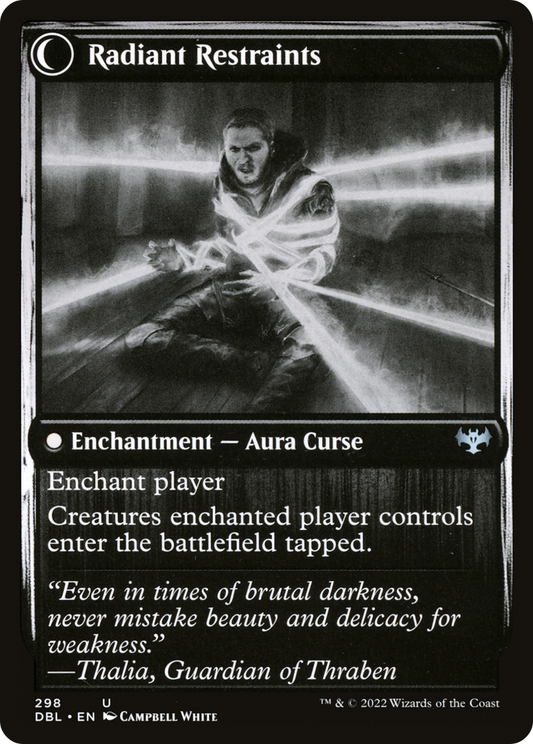 Radiant Grace // Radiant Restraints (DBL-298) - Innistrad: Double Feature: (Double Faced Transform) Foil