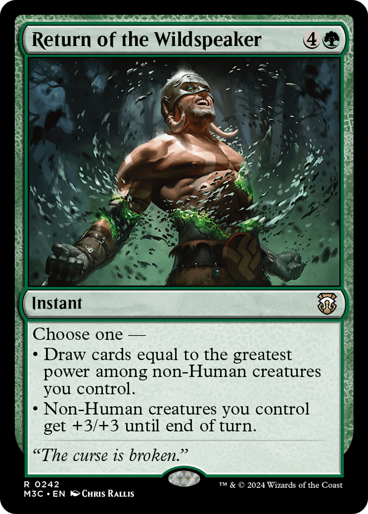 Return of the Wildspeaker (M3C-242) - Modern Horizons 3 Commander Foil