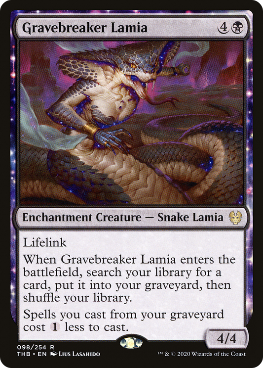 Gravebreaker Lamia (THB-098) - Theros Beyond Death: (enchantment) Foil