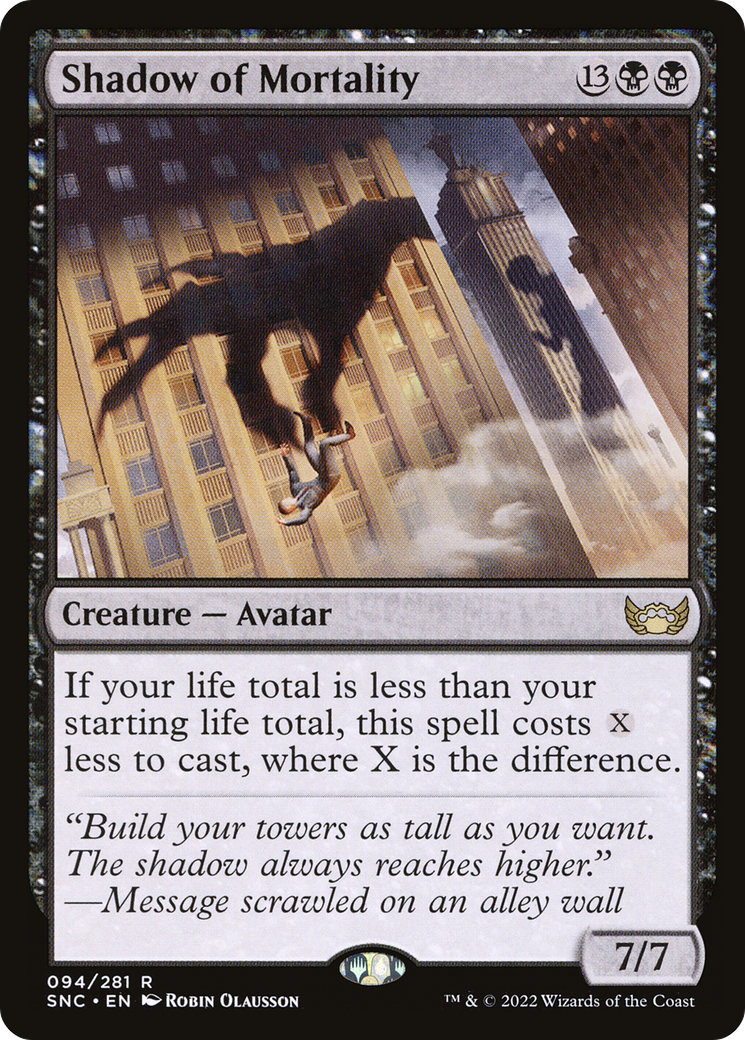 Shadow of Mortality (SNC-094) - Streets of New Capenna Foil