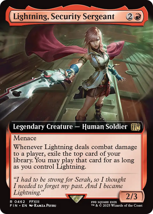 Lightning, Security Sergeant (Extended Art) [FINAL FANTASY]