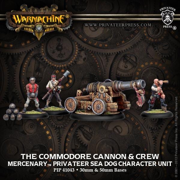 Warmachine: Mercenaries - Commodore Cannon Crew - pip41043