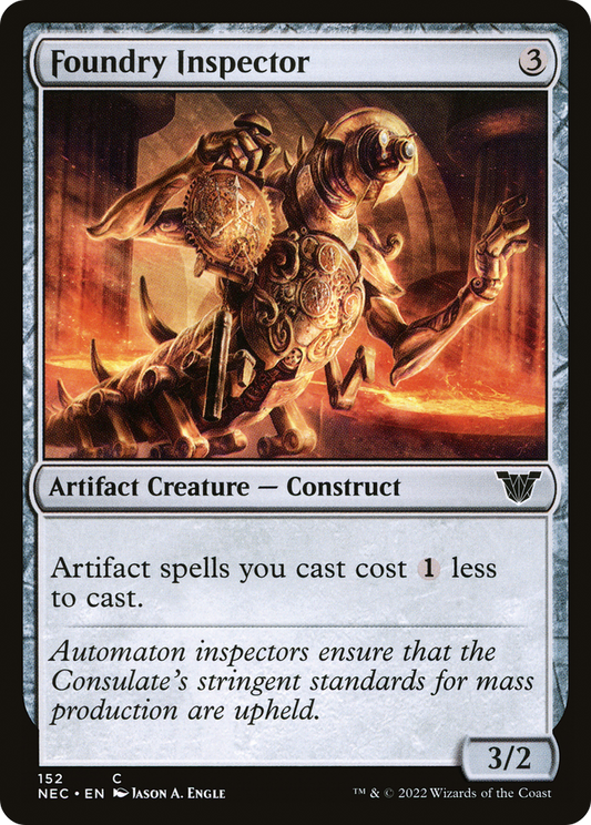 Foundry Inspector [Kamigawa: Neon Dynasty Commander]