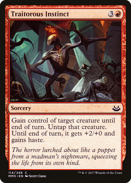 Traitorous Instinct (MM3-114) - Modern Masters 2017