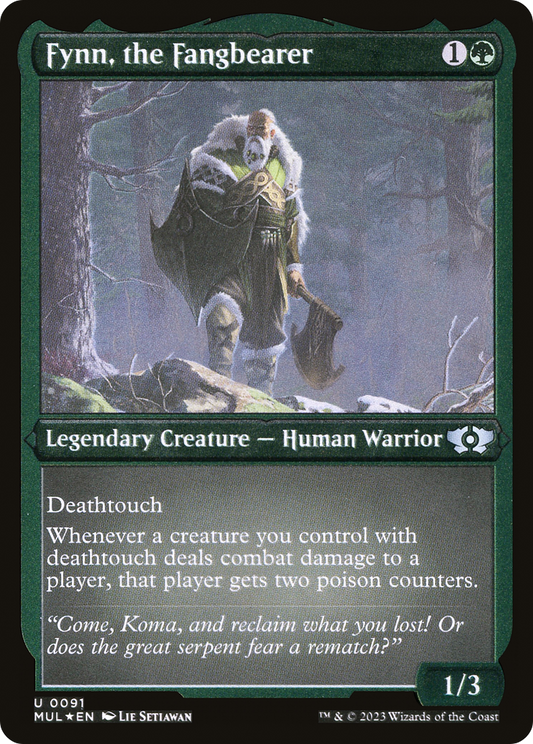 Fynn, the Fangbearer (Foil Etched) (MUL-091) - Multiverse Legends Foil