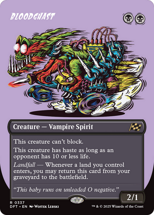 Bloodghast (Borderless) (DFT-337) - Aetherdrift (Borderless) Foil