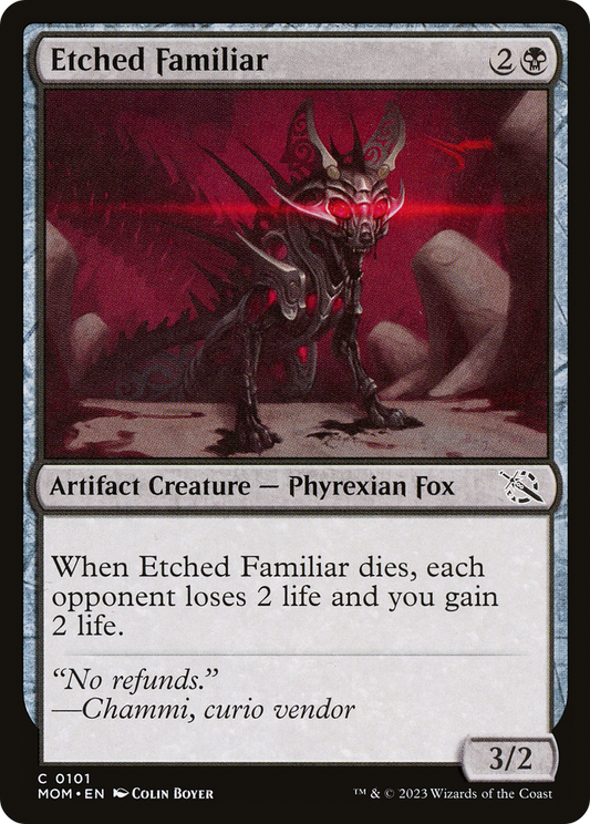 Etched Familiar (MOM-101) - March of the Machine