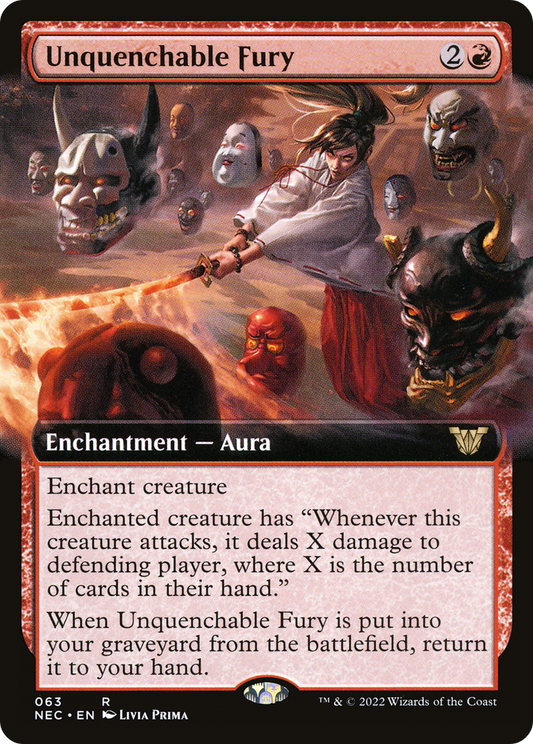 Unquenchable Fury (Extended) [Kamigawa: Neon Dynasty Commander]