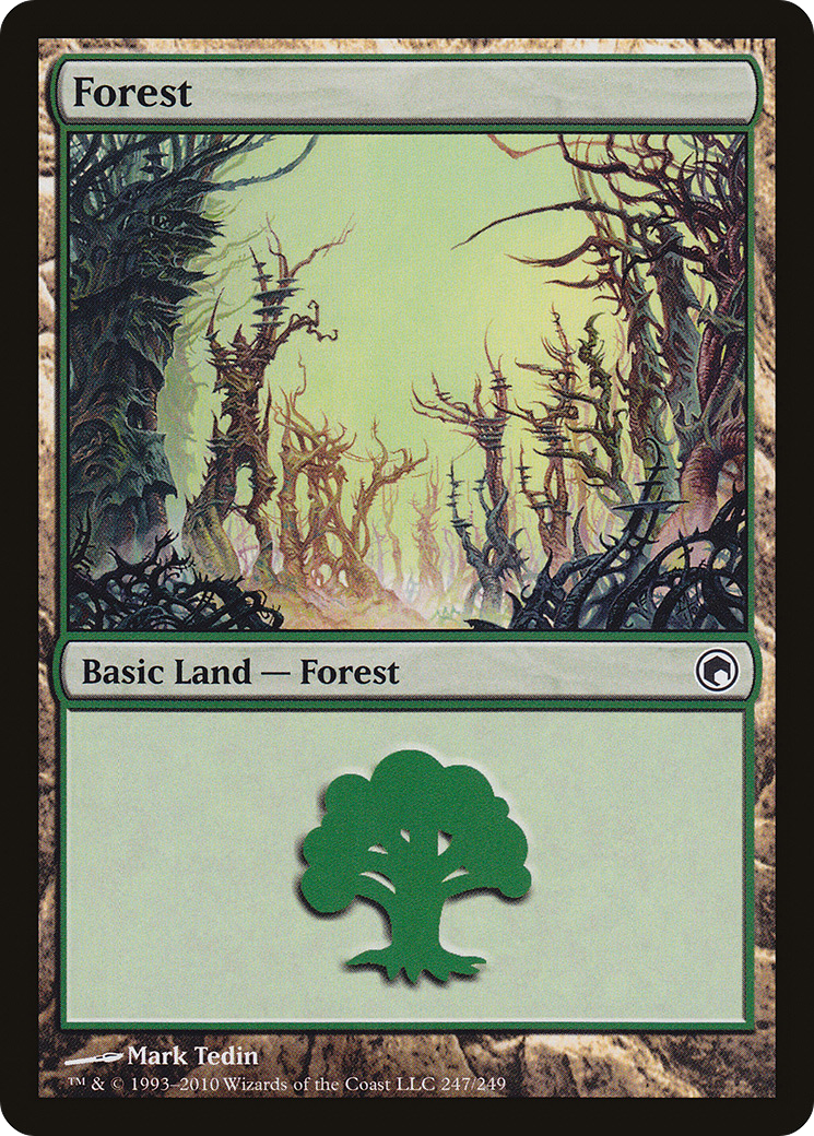 Forest (SOM-247) - Scars of Mirrodin Foil