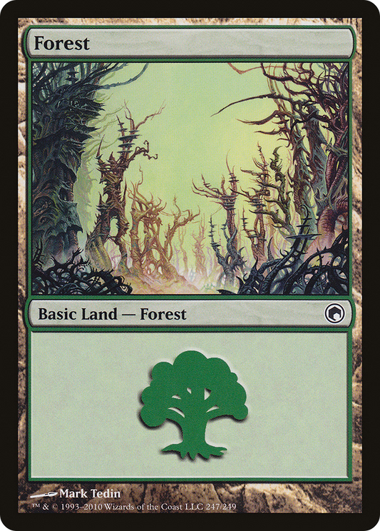 Forest (SOM-247) - Scars of Mirrodin Foil