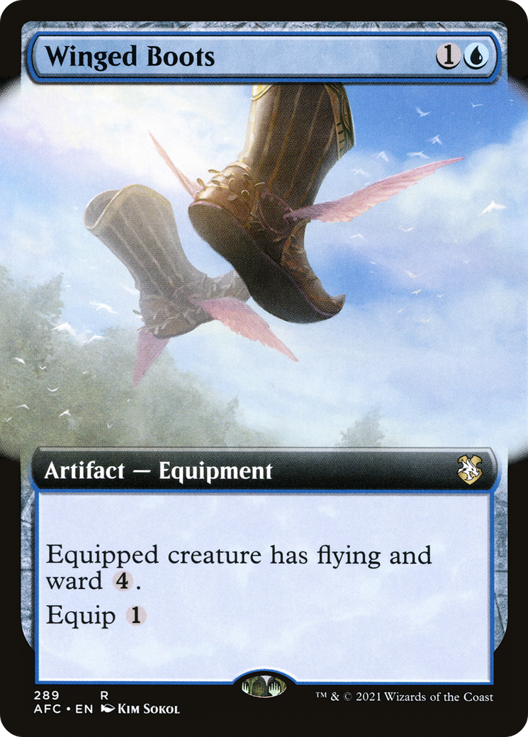 Winged Boots (Extended) [Dungeons & Dragons: Adventures in the Forgotten Realms Commander]
